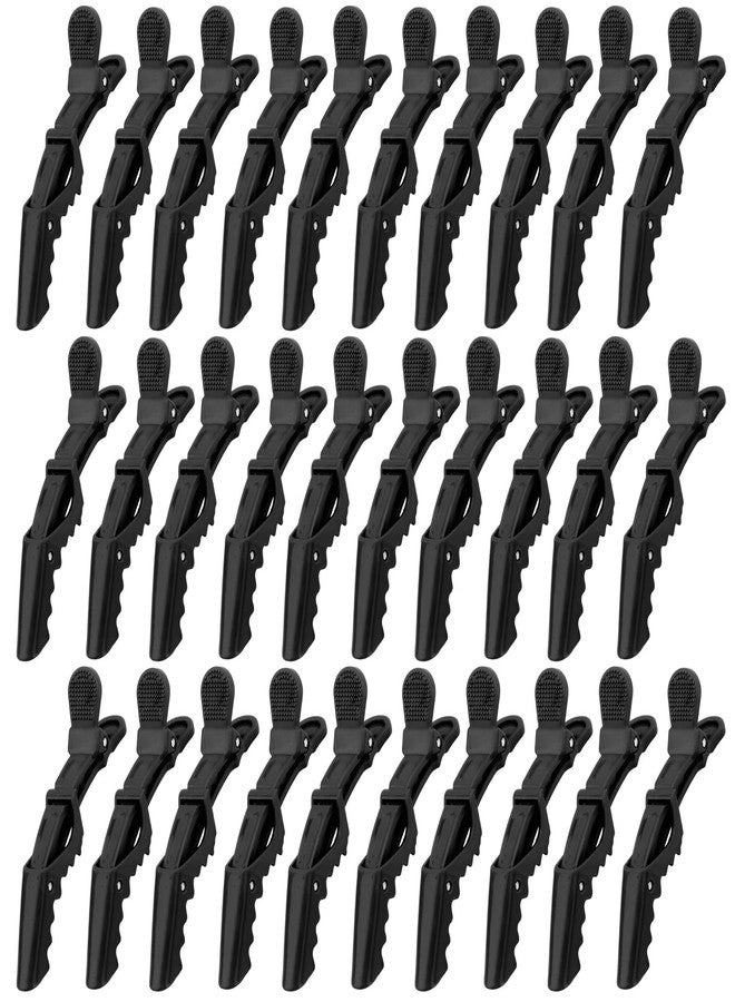Amariver 30-Pack Alligator Hair Clips for Styling - Professional Non-Slip Hair Clamps for Women & Girls (Black) - Image 1